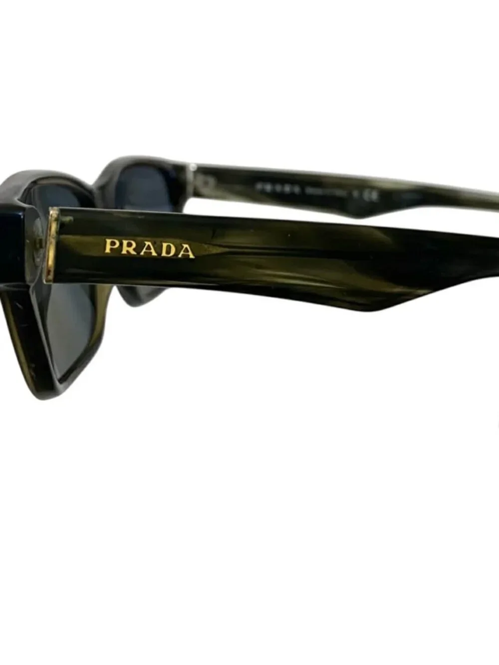 Prada VPR16M Heritage Sunglasses With Case Dark Brown Frame